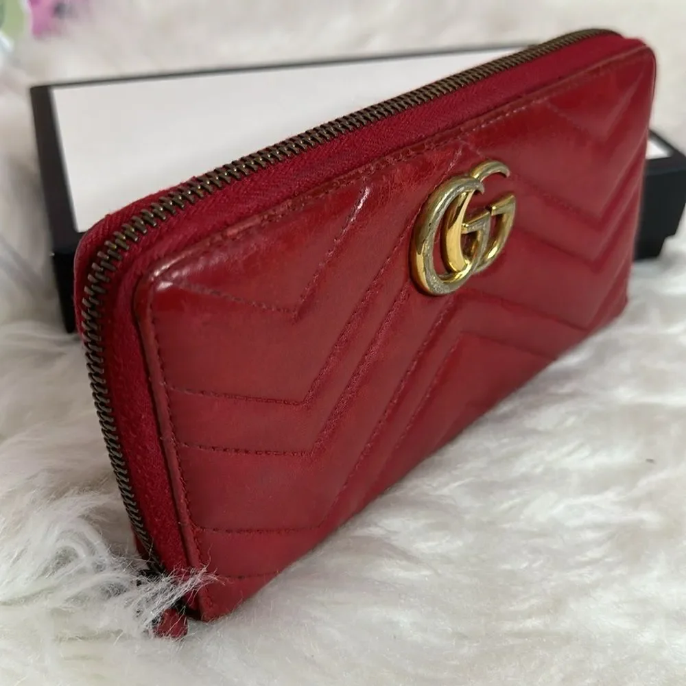 💯Authentic Gucci Marmont Zipped Long Wallet🍀 - Picture 16 of 16